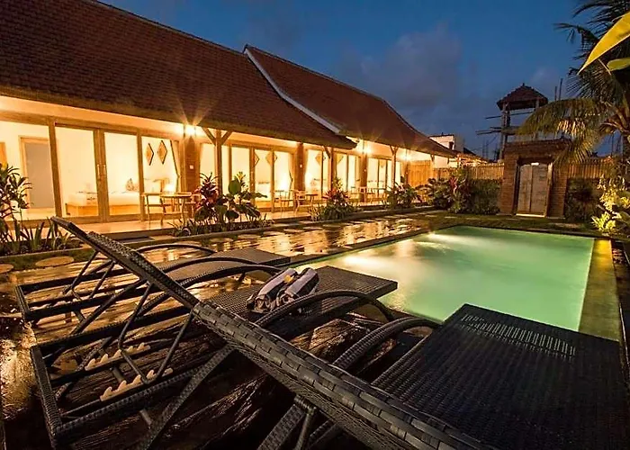 Peaceful Fancy Twin Bed With Pool In Canggu ホテル バリ島