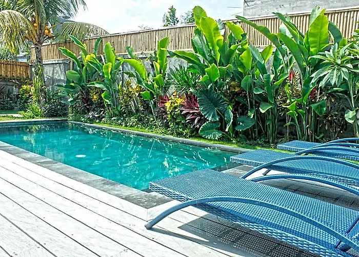 Peaceful Fancy Twin Bed With Pool In Canggu 3*