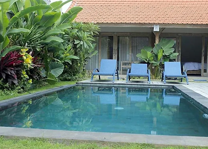 Peaceful Fancy Twin Bed With Pool In Canggu ホテル バリ島