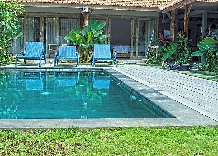 Peaceful Fancy Twin Bed With Pool In Canggu 3* バリ島